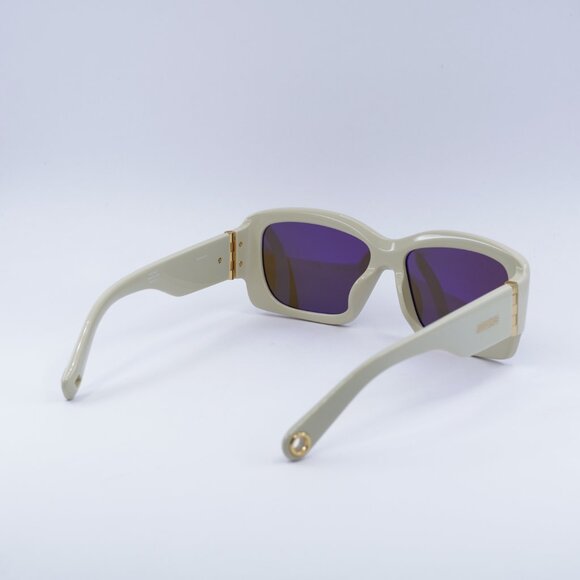 Jacquemus CROISIERE JAC/60 C2 Sunglasses Beige Square Frame, Brown Lenses